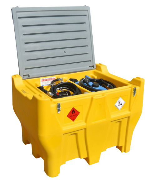 Mobile fuel tank for diesel/AdBlue, 400+50 litres, pickup version, with 24 V pump, with lid - 1