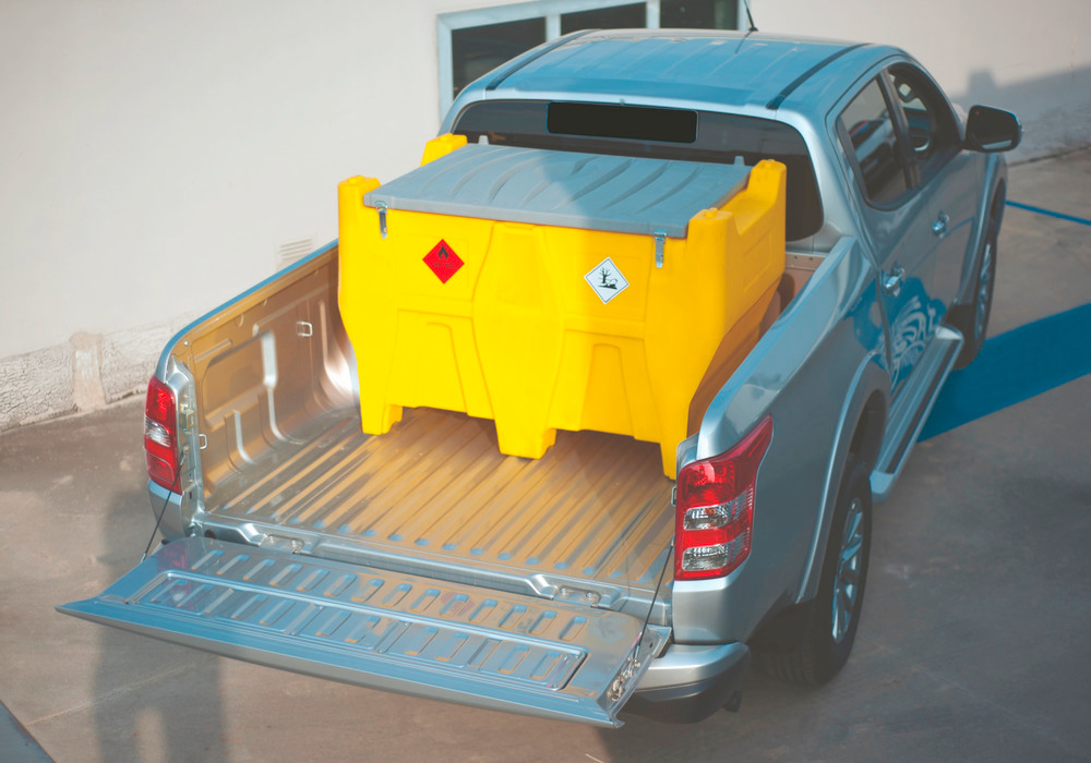 Mobile fuel tank for diesel, 440 litres, pick-up version, with 24 V high-flow pump, with lid - 4