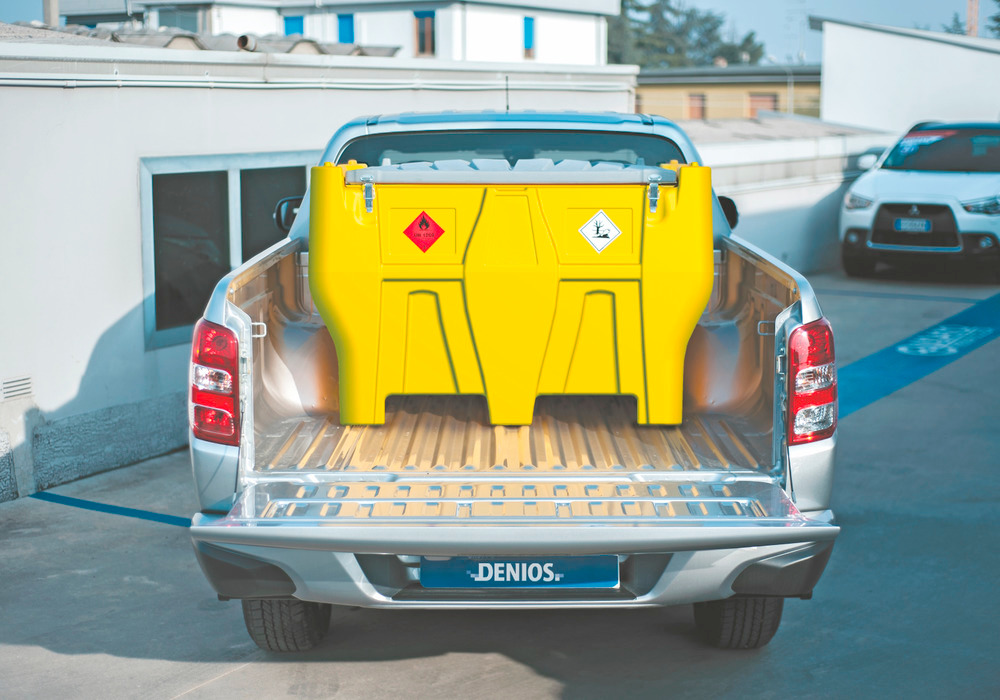 Mobile fuel tank for diesel, 440 litres, pick-up version, with 24 V high-flow pump, with lid - 2