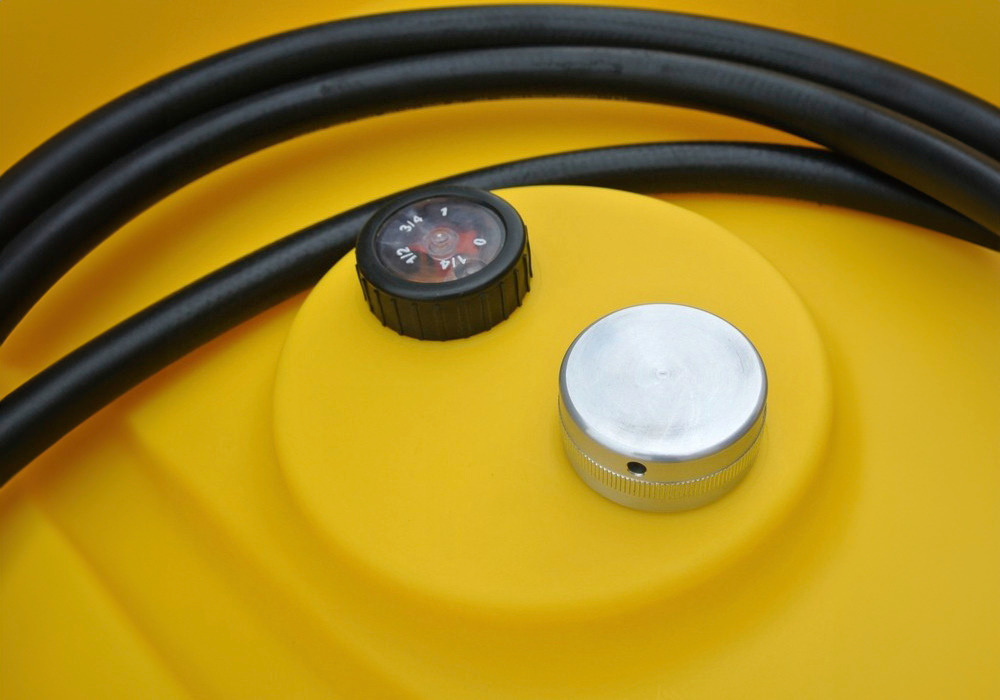 Mobile fuel tank for diesel, 330 litres, with 24 V high-flow pump, with lid - 5