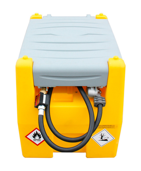 Mobile fuel tank for diesel, 220 litres, with 24 V pump, with lid - 2