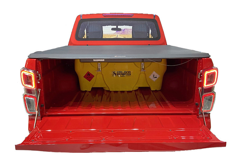 Mobile fuel tank for diesel, 220 litres, pick-up version, with 230 V pump, with lid - 5
