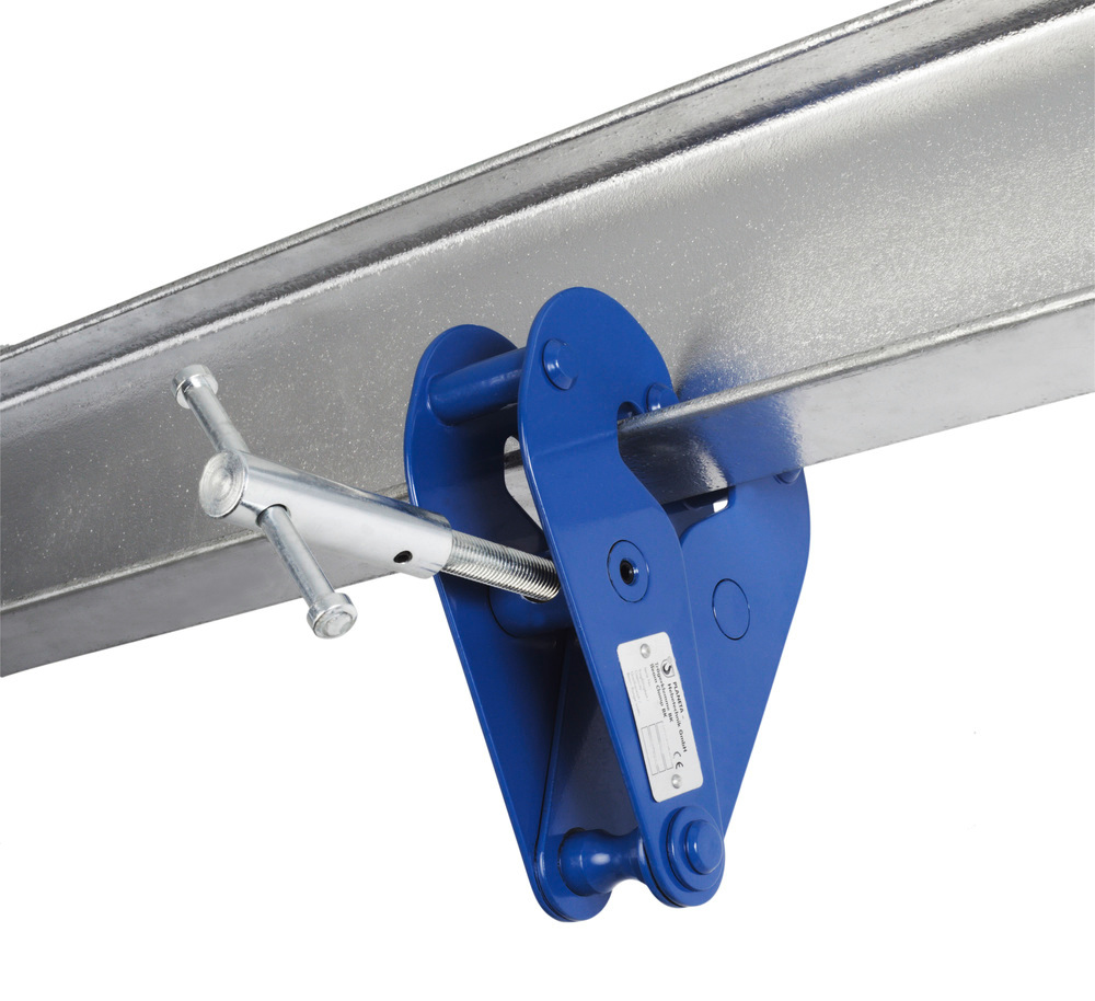 PLANETA beam clamp BK10, with galv. spindle, load capacity 1000 kg, grip range 75 - 230 mm - 1