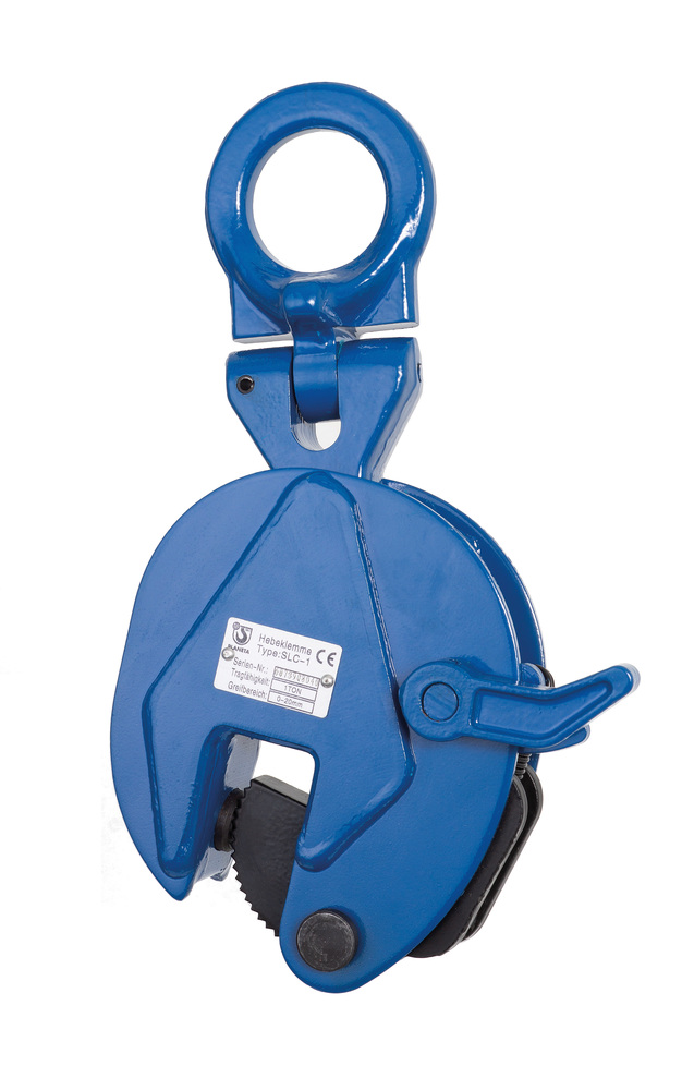 PLANETA lifting clamp SLC-0.5, with joint support ring, load capacity 500 kg, grip range 0 - 15 mm - 1