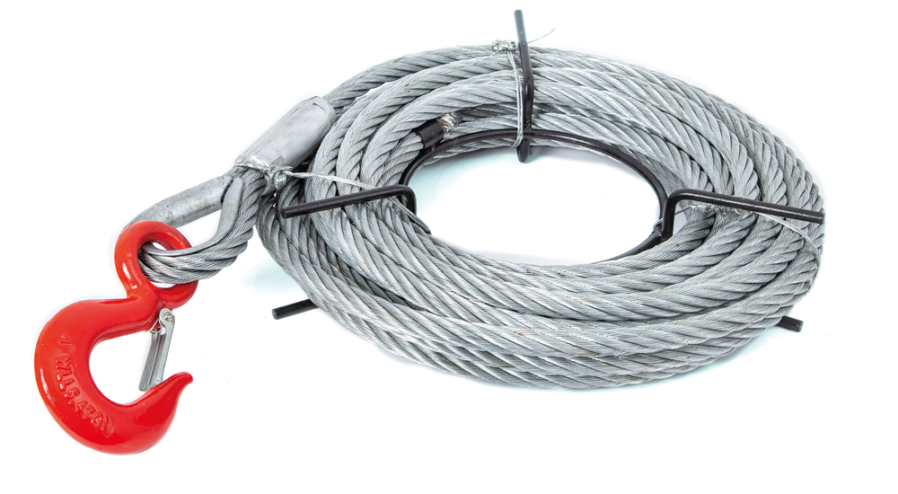 PLANETA ROPEMASTER RM08 wiretalje, med skraldehåndtag og 20 m wire med krog, bæreevne 800 kg - 2