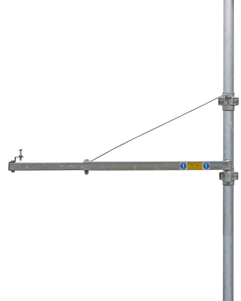 Bras d'extension pivotant SA-600 PLANETA, palan électrique à câble, ancrage par support de traction - 1