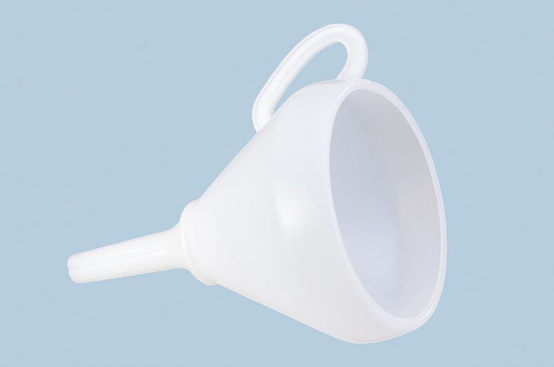 Universal funnel in plastic, diameter 260 mm, w strainer and handle, natural colour, Pack = 6 pieces - 1