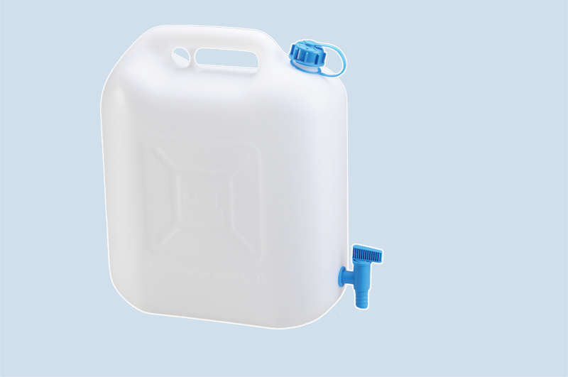 Garrafa de agua ECO, 22 l, color natural, con grifo de descarga fijo, pack 3 uds. - 1