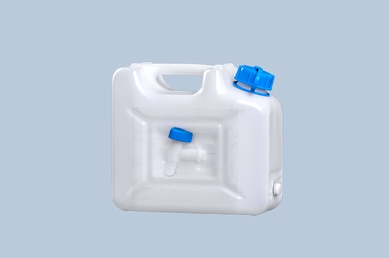 Wasserkanister PROFI, 12 l, naturfarbend, mit abnehmbarem Ablasshahn, VE = 5 Stück - 2