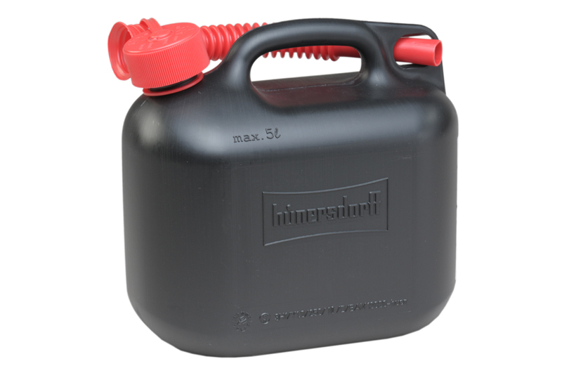 Fuel canister STANDARD, 5 litres, black, with UN approval, Pack = 12 units - 1