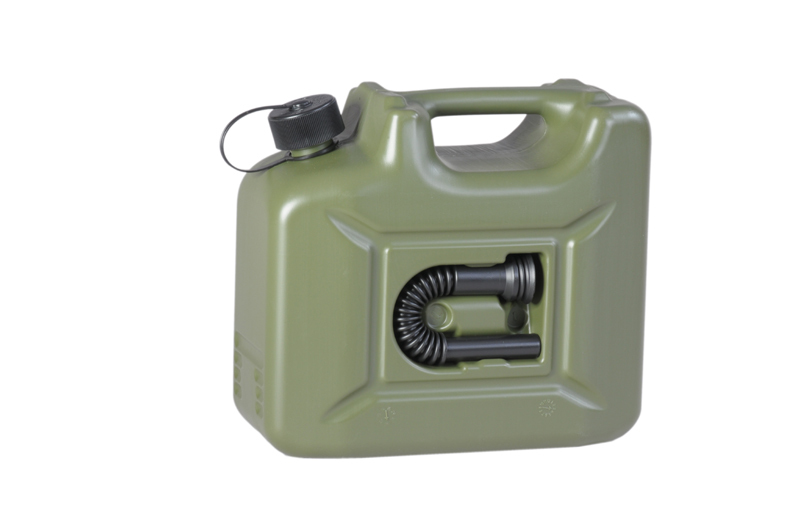 Garrafa de combustible PROFI, 10 litros, verde oliva, con homologación UN, pack 5 uds. - 1