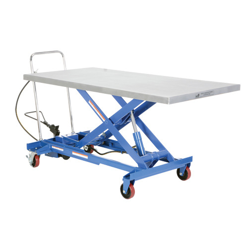 Hydraulic Scissor Lift Table, Steel, 63" L x 31-1/2" W, 1000 lbs. Cap - 1