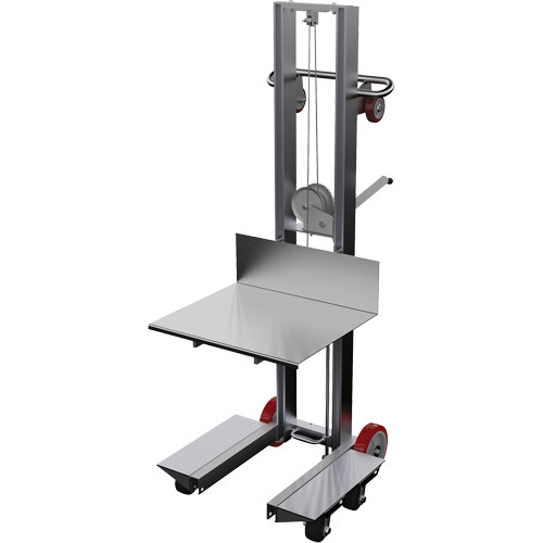 Platform Lift Stacker, Hand Winch Operated, 400 lbs - 1