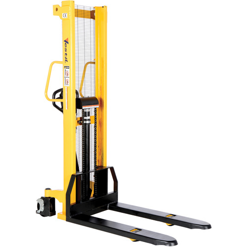 Manual Hydraulic Stacker, Hand Pump Operated, 2000 lbs - 1