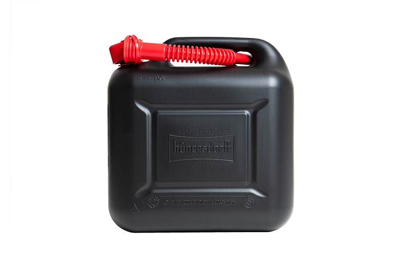 Fuel canister STANDARD, 10 litres, black, with UN approval, Pack = 5 units - 6