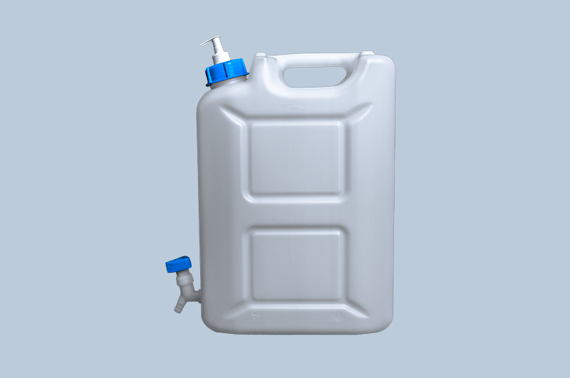 Tanica igienica, 22 l., dispenser integrato per sapone o prodotti disinfettante, conf. = 3 pezzi - 9
