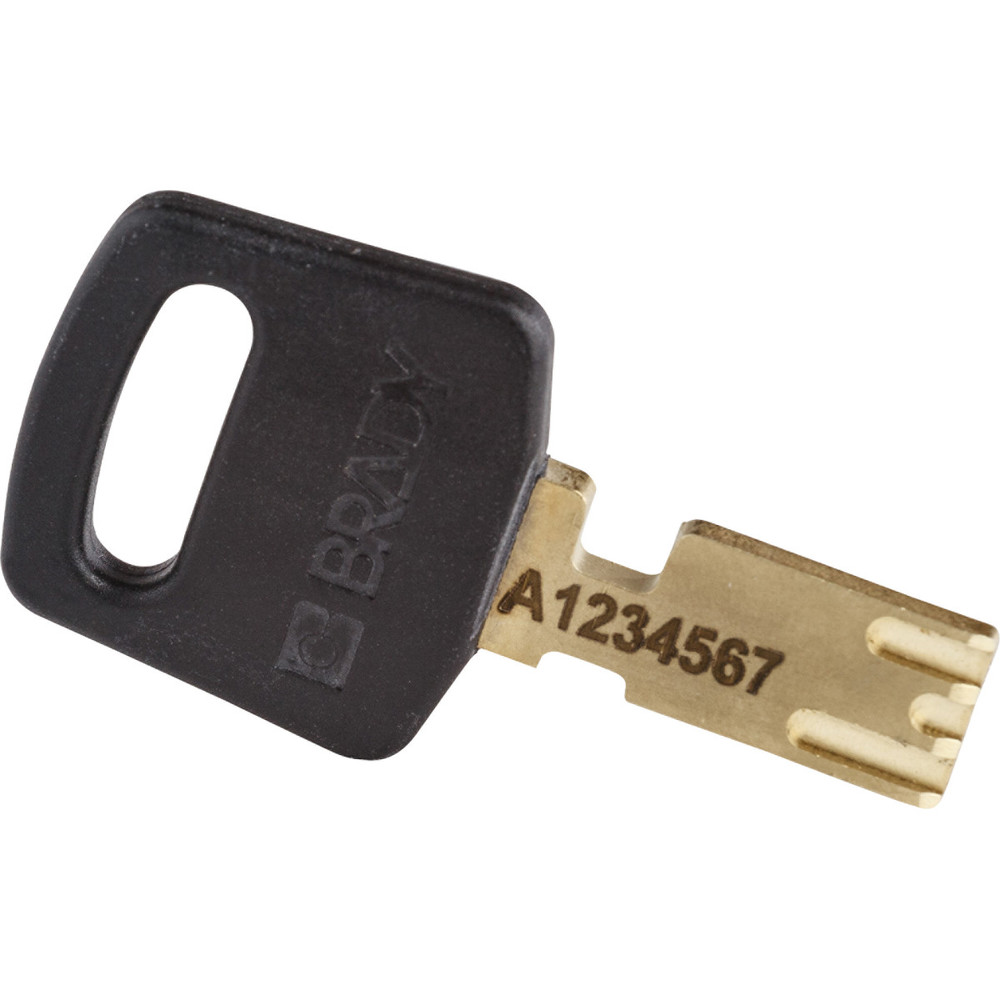 SafeKey padlocks, anodised aluminium, Pack = 3 pieces, clear shackle height 76.20 mm, black - 2