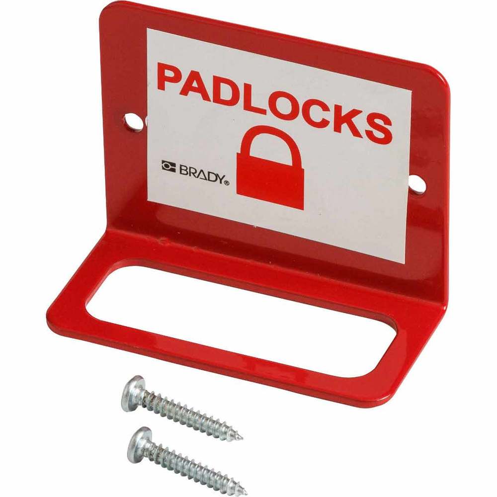 Lock station in steel, plastic-coated, for up to 4 locks - 1