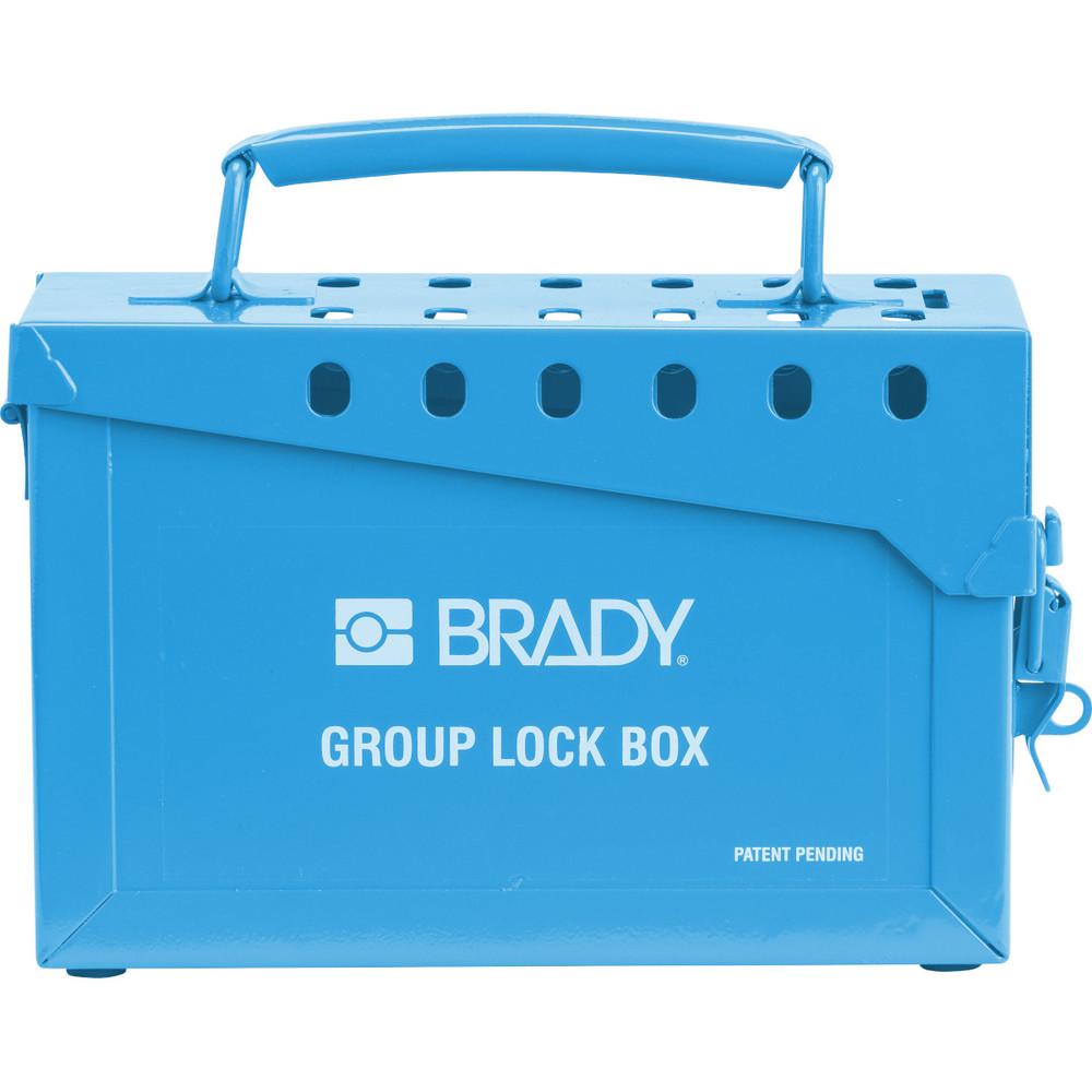 Group lock box blue, in metal, for up to 40 locks - 1
