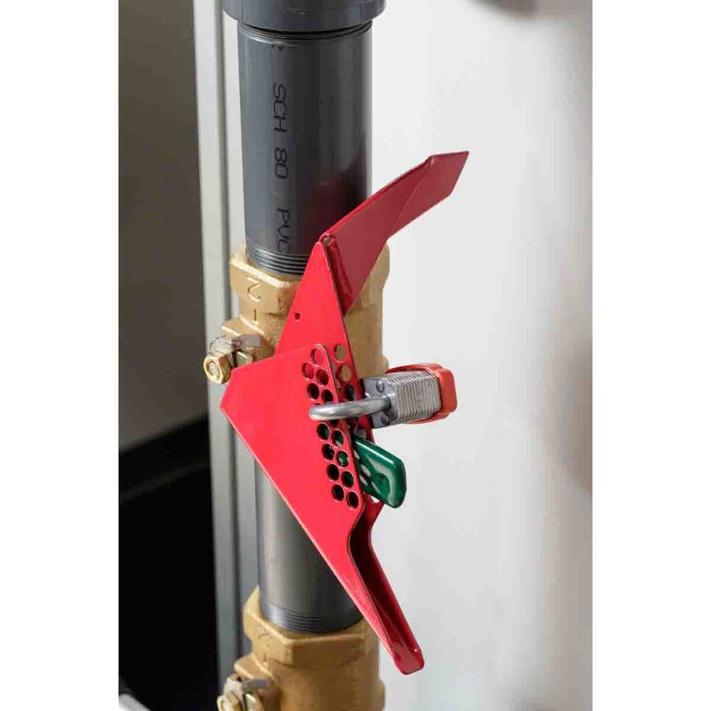 Blokovacie zariadenie pre guľový ventil, na bezpečné uzamknutie 1/4-otáčkových guľových ventilov - 2