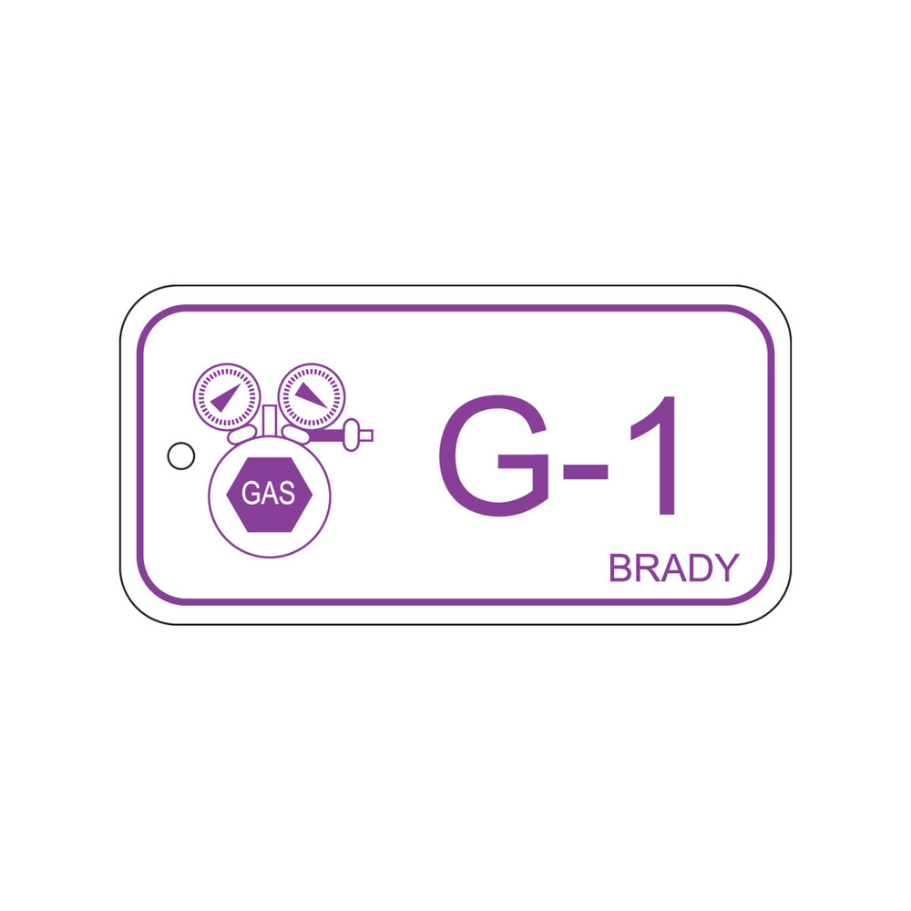 Štítok pre zdroje energie, plyn, označenie G-1, BJ=25 ks - 1