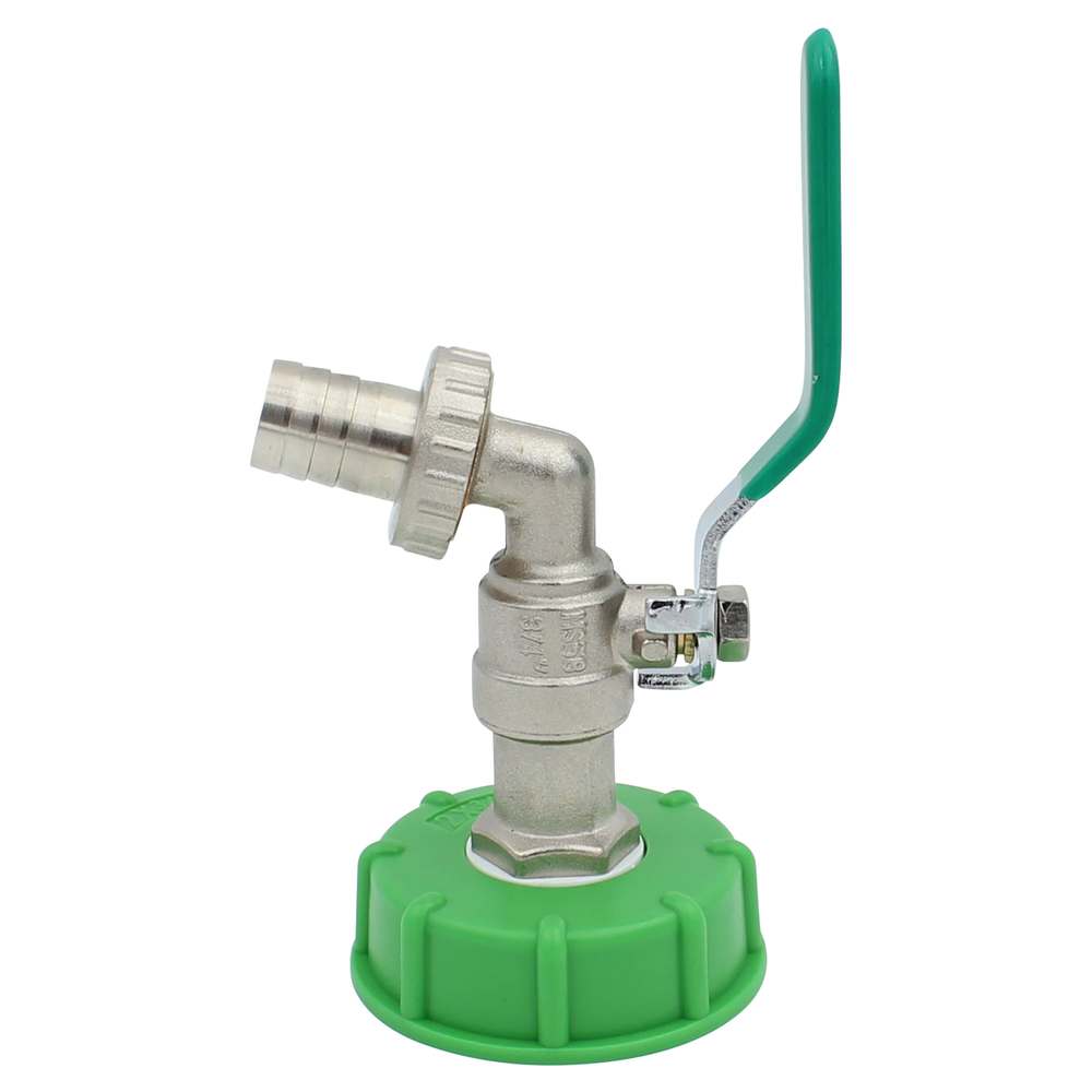 IBC ball valve made of metal, 3/4, with connection S60x6 / 62mm, pack = 3 pieces - 1