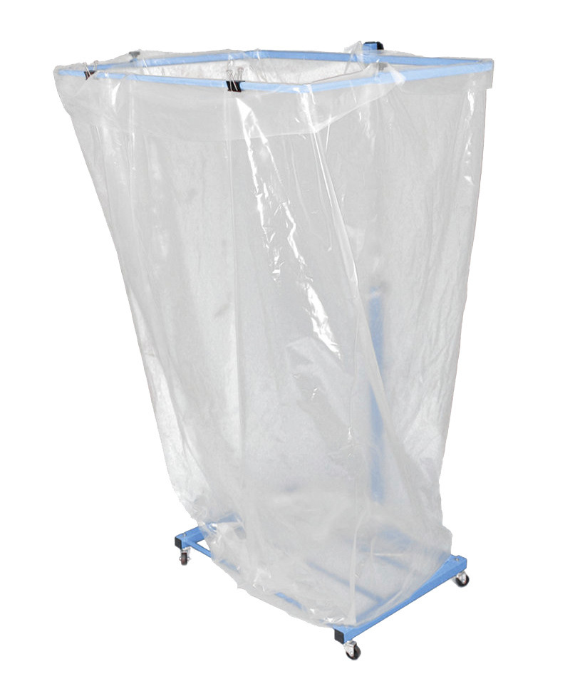 Ampio contenitore x materiali riciclabili, vol. 2.500 litri, alt. 2 m., rivestito a polvere, mobile - 1