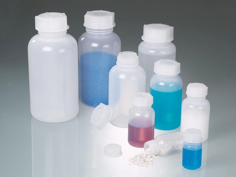 Leveäkaulainen pullo PP-muovia läpinäkyvä 100 ml, PY = 96 kpl - 1