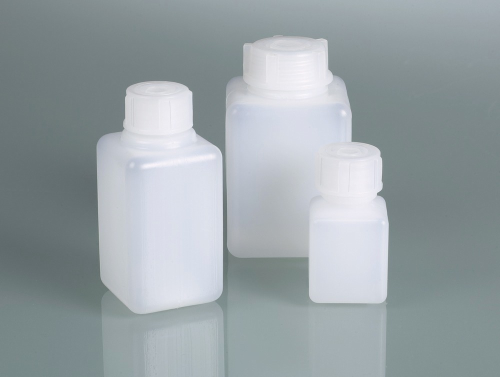 Narrow-neck bottle in HDPE, square base, 20 ml, Pack = 200 pieces - 2