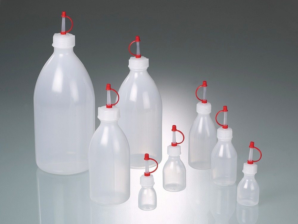 Tropfflasche aus LDPE, mit Verschlusskappe, 100 ml, VE = 120 Stück - 2