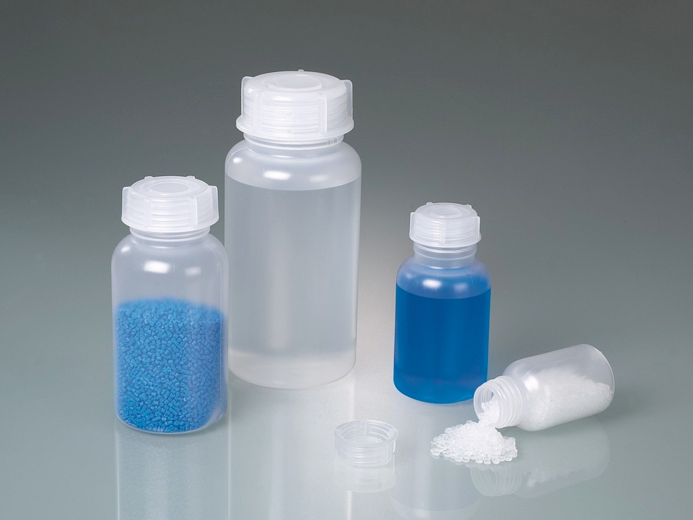 Leveäkaulainen pullo PP-muovia läpinäkyvä 100 ml, PY = 96 kpl - 3