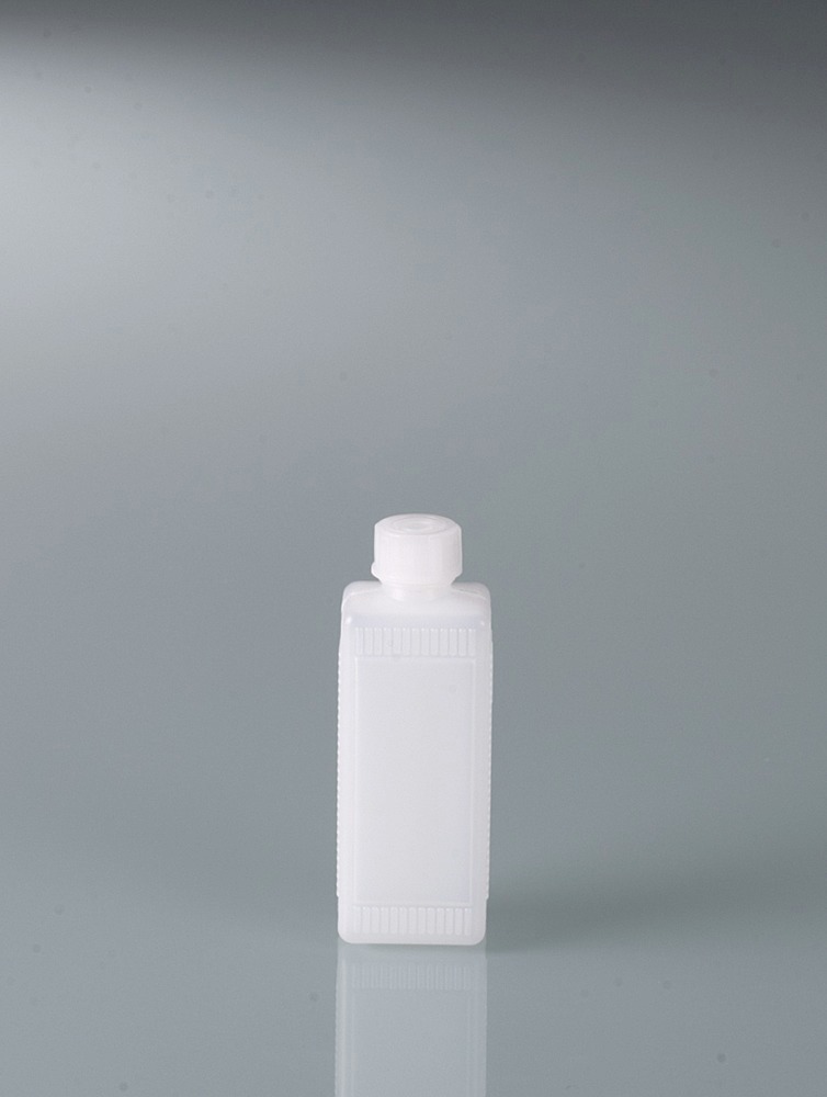 Enghalsflasche aus HDPE, rechteckige Grundfläche, 100 ml, VE = 200 Stück - 3