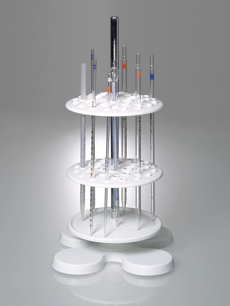 Pipette stand replacement set, with one base plate and 2 perforated plates - 3