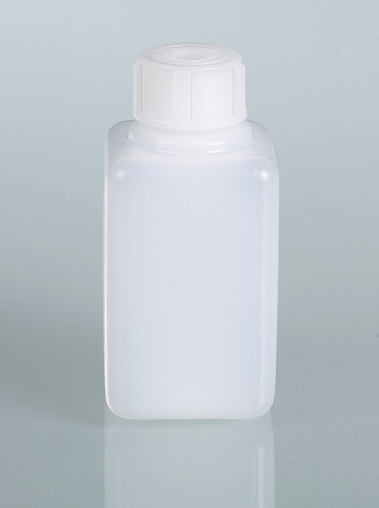 Narrow-neck bottle in HDPE, square base, 20 ml, Pack = 200 pieces - 4