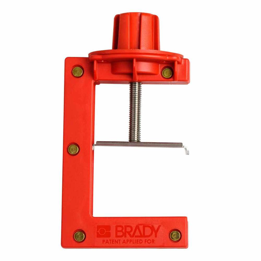 Lockout devices for butterfly valves, red - 1