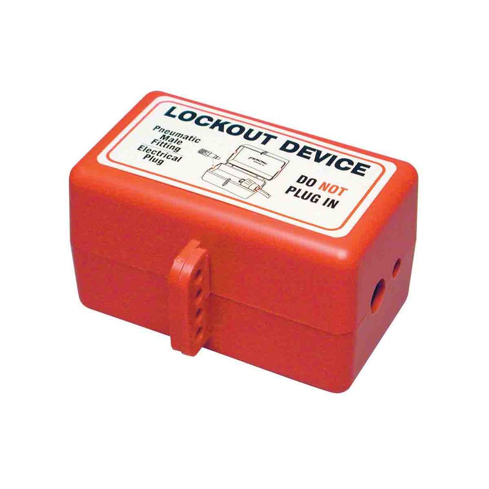 Combination lockout device for electrical and pneumatic plugs - 1