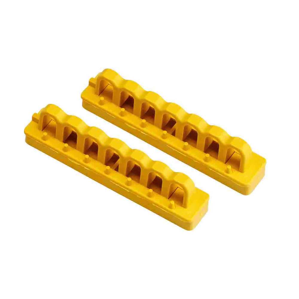 Rails de support jaunes, pour le blocage des disjoncteurs - 1
