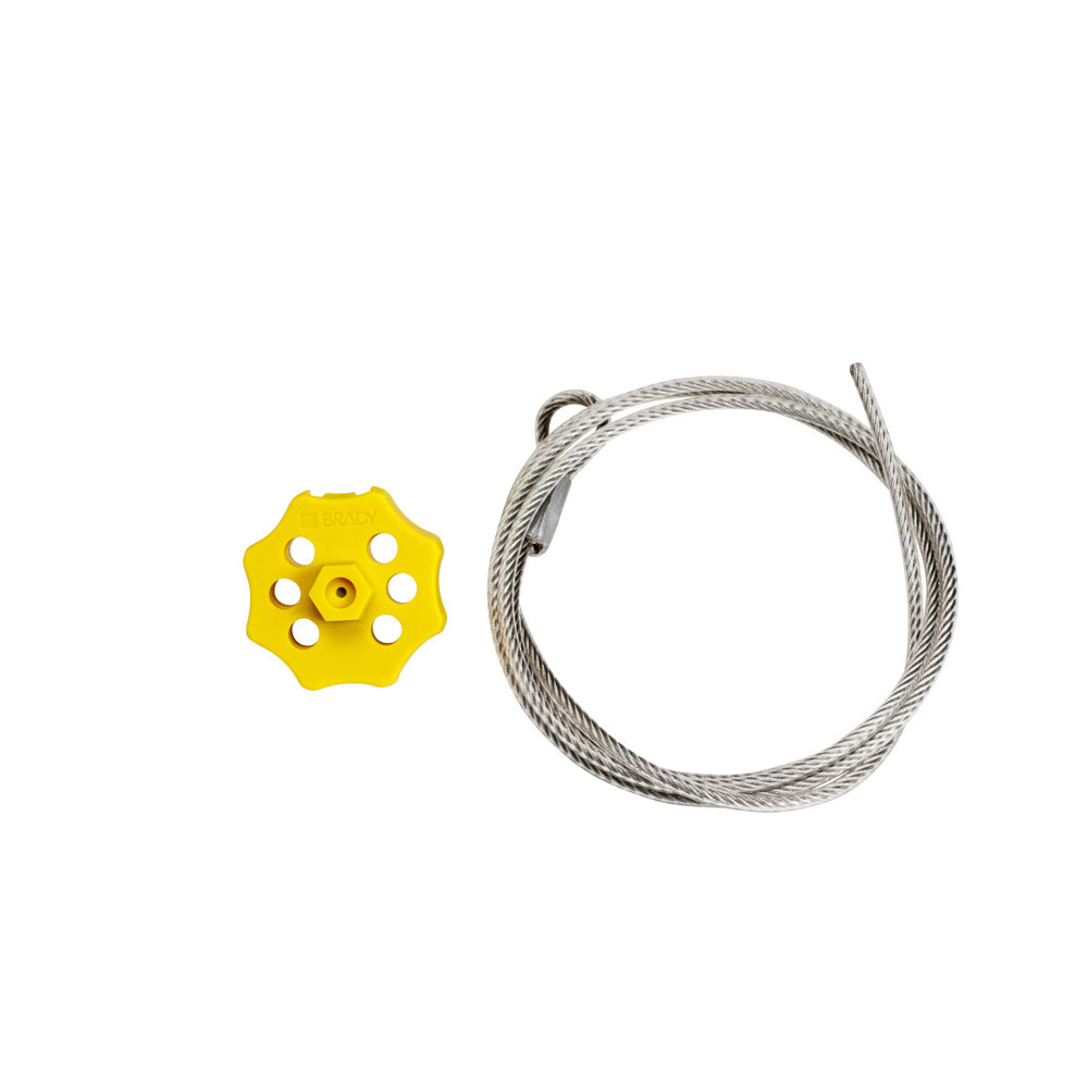 Hex-spin lockout system, double, with cable, yellow - 1
