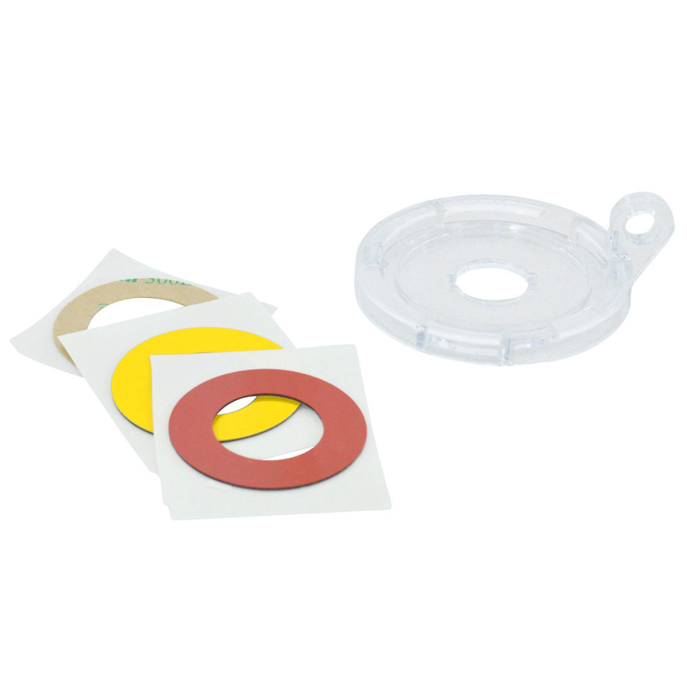 Sikkerhedsdæksler til trykknapper og nødstopkontakter (16 mm), medium, pakke = 5 stk. - 1