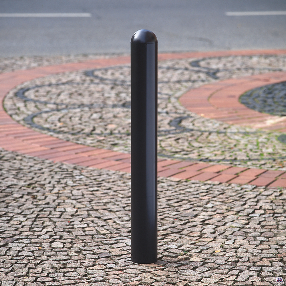City bollard removable, hot dip galvanised, painted, no eyes, ∅: 76 mm, height above ground 950 mm - 1