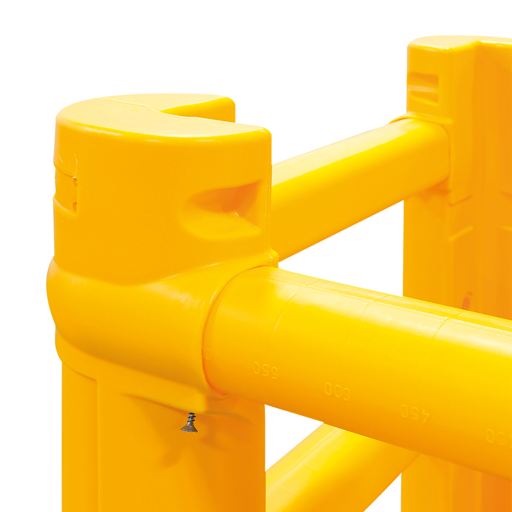 Säulenschutz Kunststoff ECO, gelb, zum Schutz von Rechtecksäulen - 3