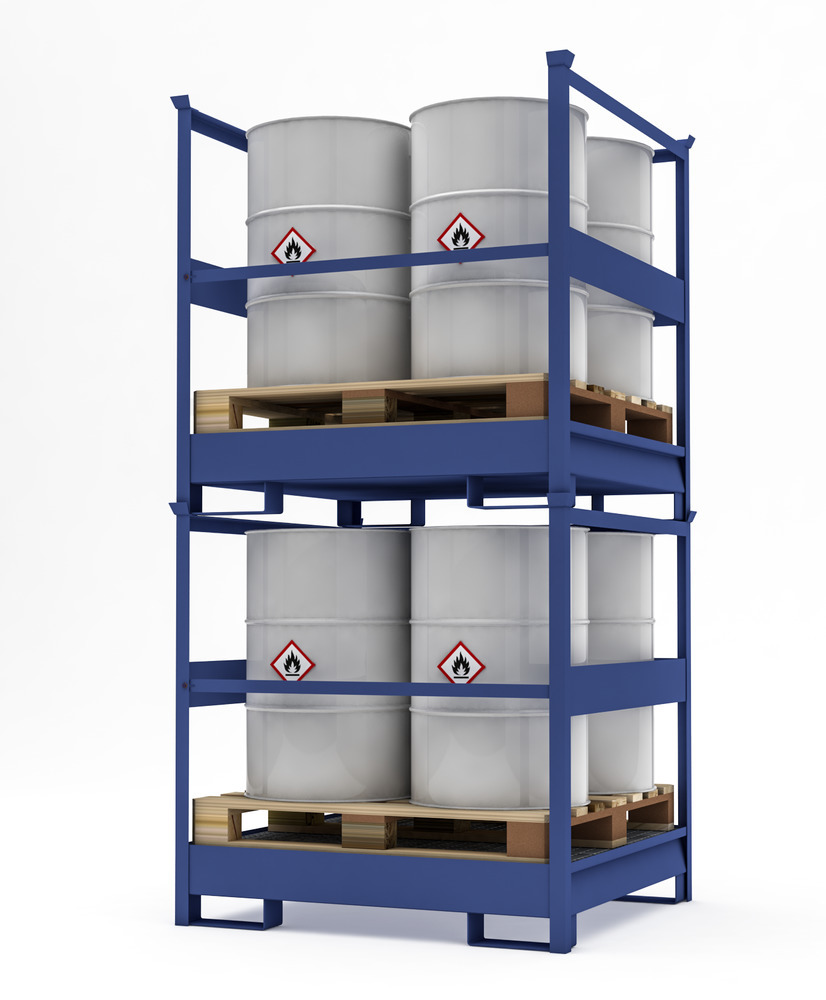 Transport Spill Containment Pallet - 4 Drum Capacity - Combo of 2 - 4