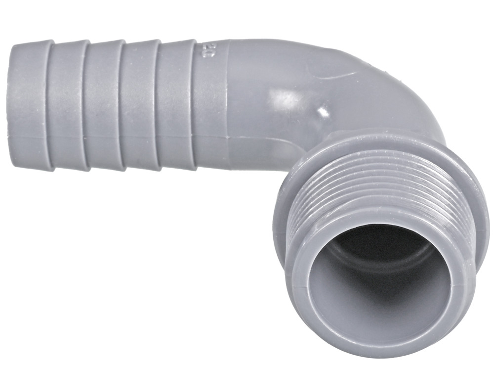 Boccola del tubo flessibile, curvata di 90°, con filettatura esterna 1, conf. = 10 pezzi - 2