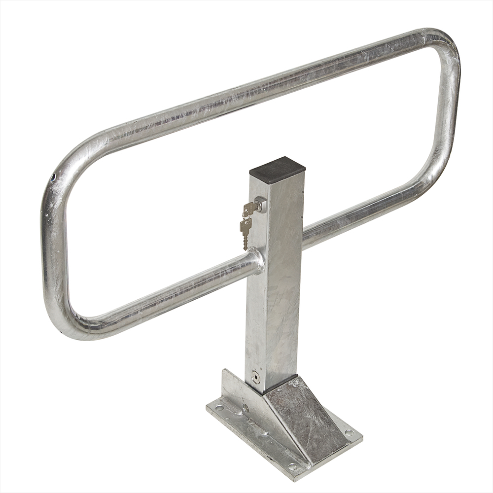 Drop down post steel, use anchor bolts, hot dip galvanised, with cylinder lock - 3