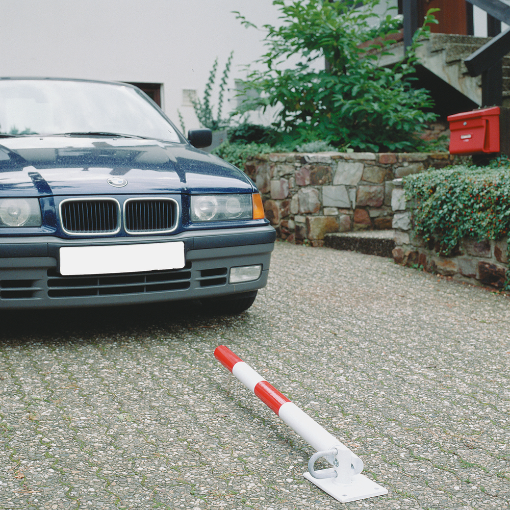 Kipp-Pfosten, Stahl, umlegbar, feuerverzinkt, zum Aufdübeln, Höhe 1000 mm - 3