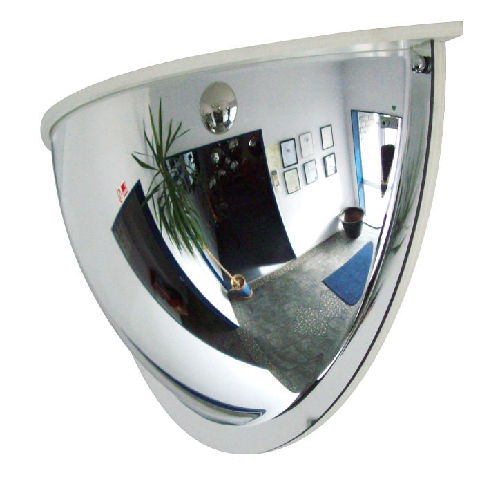 Drei-Wege-Spiegel aus Acrylglasglasglas, Blickwinkel 180°, inkl. Abdeckung - 2