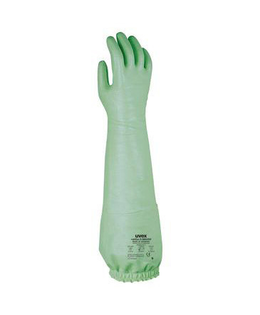 Chemicky odolné rukavice uvex rubiflex S NB60SZ, kat. III, velikost 9, BJ = 10 párů - 2