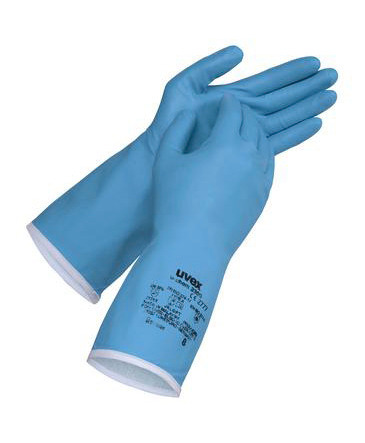 Chemicky odolné rukavice uvex u-chem 3300, kat III, velikost 8, BJ = 10 párů - 1