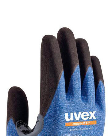 uvex cut-resistant glove athletic B XP, Cat. II, size 8, Pack = 10 pairs - 4