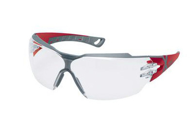 uvex safety glasses pheos cx2 9198258, red/grey - 1